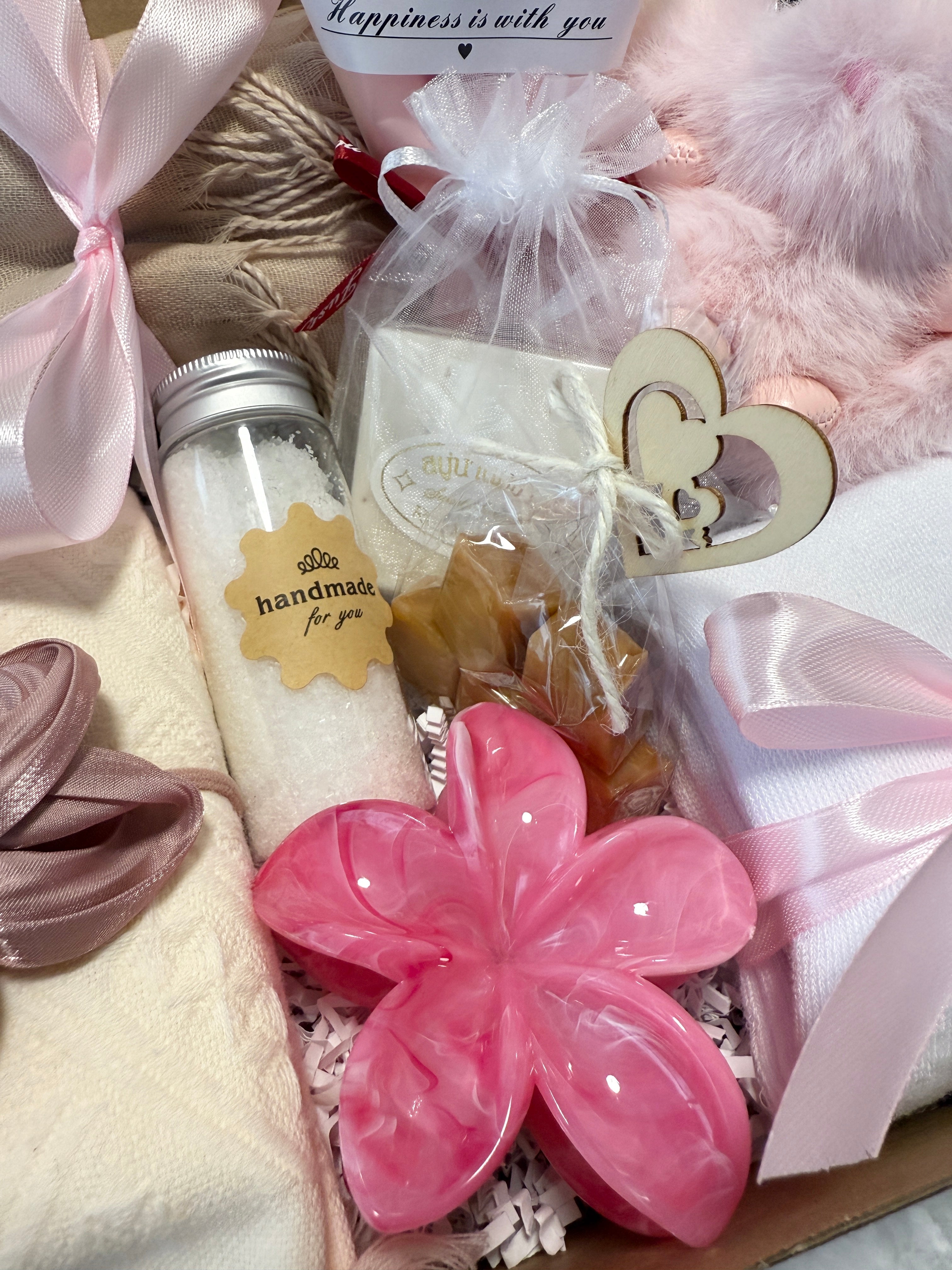 Pink Comfort Gift Box - Cozy & Cute Surprise for Her, Birthday Gift, Get Well Gift, Gift for Women.