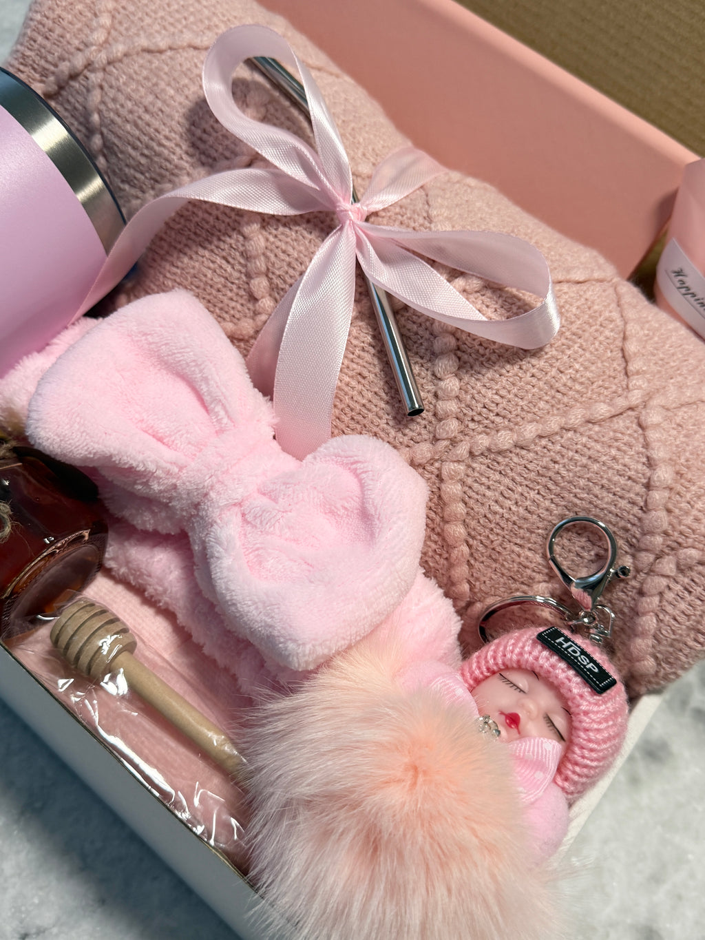 Pink Luxury Comfort gift Box - Warm & Cozy, Thoughtful Gift For Her