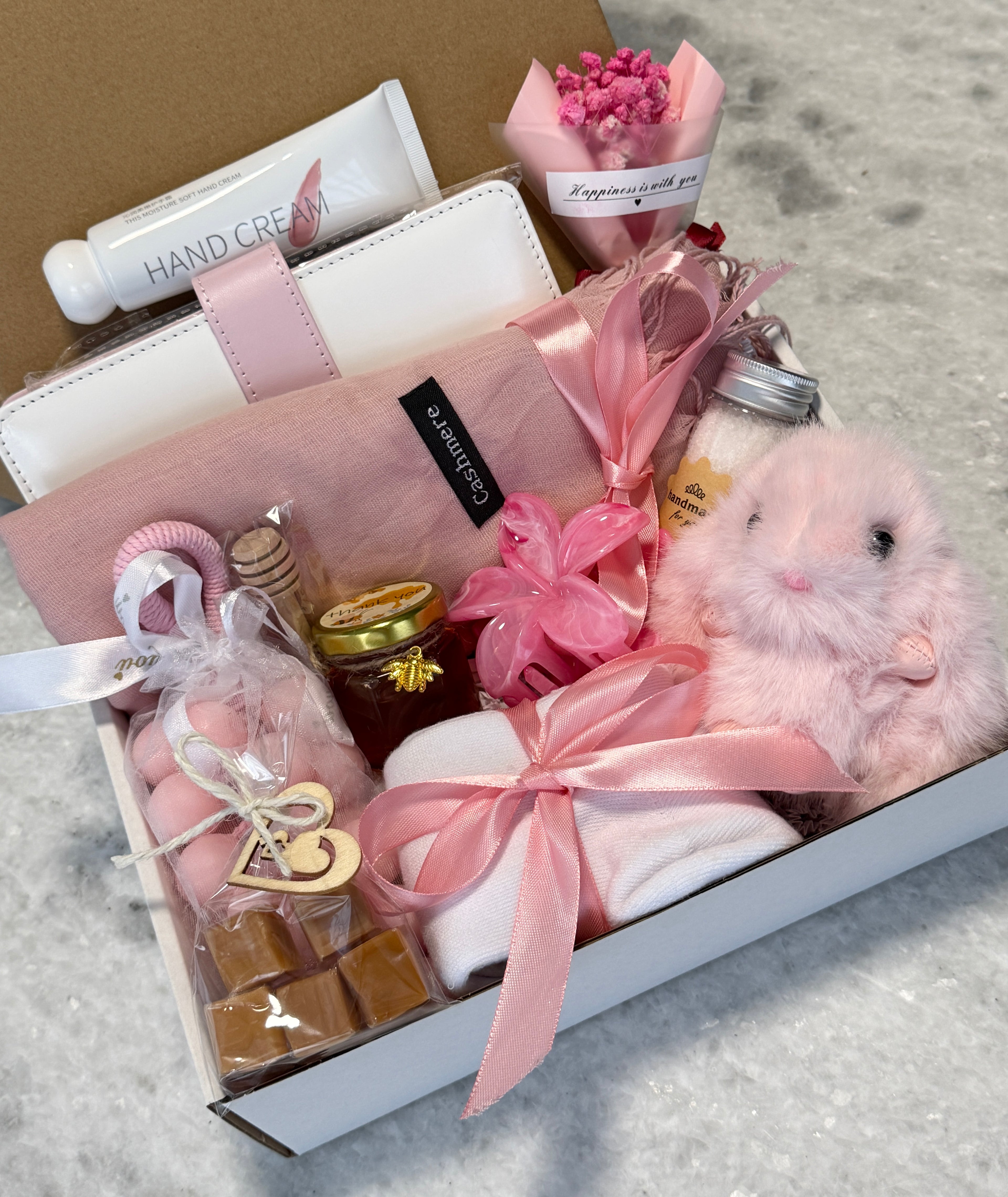 Pink Self - Care Box for Her, Cozy&Sweet Surprize, Thank you Gift, Get Well Soon