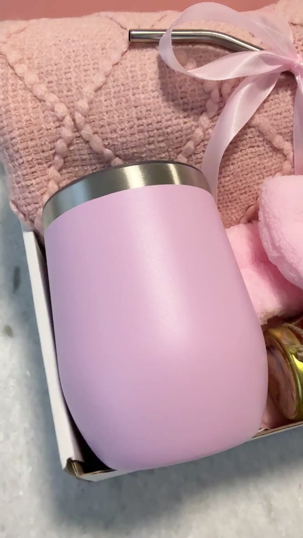 Pink Luxury Comfort gift Box - Warm & Cozy, Thoughtful Gift For Her